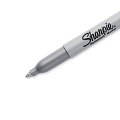 Sharpie 39108PP Metallic Permanent Marker Silver Fine Tip 2-Pack