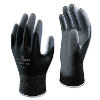 SHOWA BO500B-XL Hi-Tech Polyurethane Coated Gloves X-Large Black/Gray