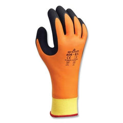 SHOWA 406L-08 Water-Repellent Gloves Large Black/Orange