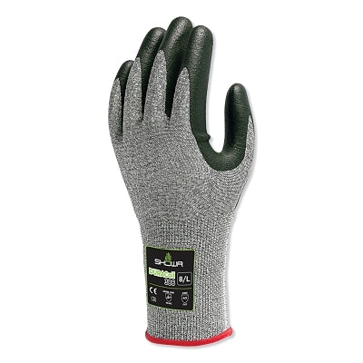 SHOWA 386XXL-10 386 DURACoil Nitrile-Coated Gloves 2X-Large