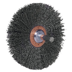 Weiler 17637 Stem-Mounted Wide Conflex Brush 3 in dia x 1 in W Face 20000 RPM