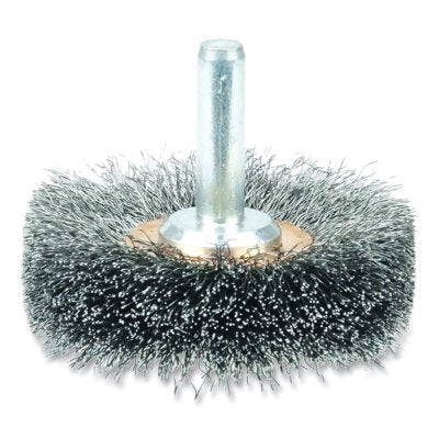 Weiler 17617P Stem-Mounted Narrow Conflex Brush 3 in D x 1/2 in W