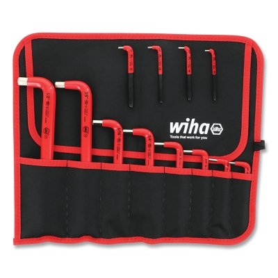 Wiha Tools 13694 Insulated Hex L-Key Set 12 Pc SAE