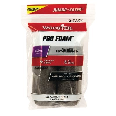 Wooster 0RR3080044 Pro Foam Jumbo-Koter Mini Roller Covers 2 Pack 4-1/2 in