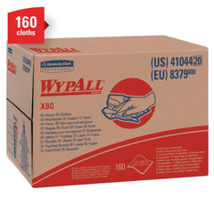 WypAll 41044 X80 Brag Box Wipes in White (Box of 160)