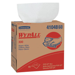 WypAll 41048 X80 Pop Up Wipes in White (Box of 80)