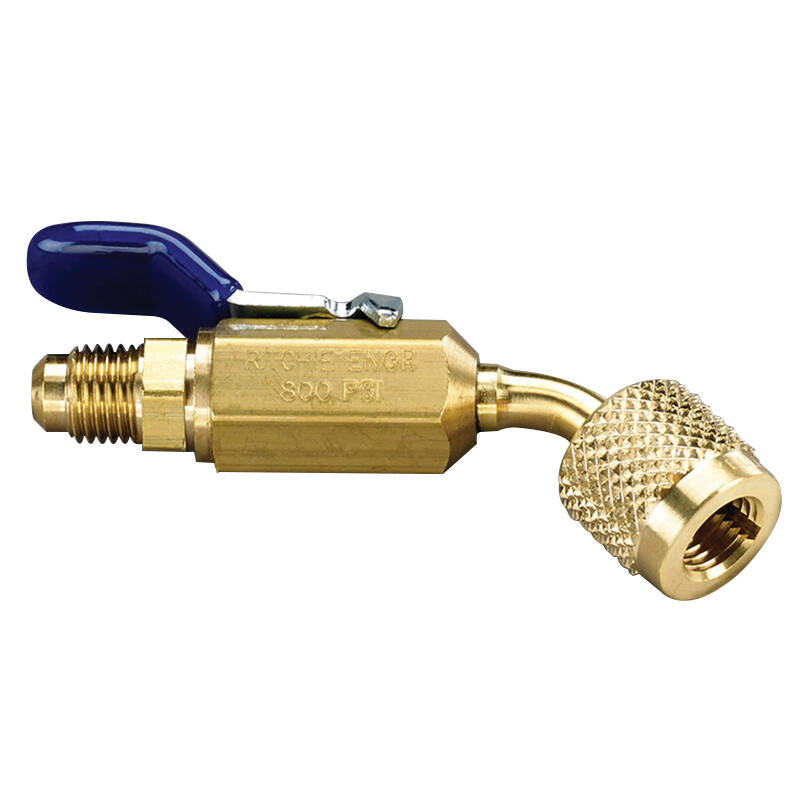 Yellow Jacket 93842 1/4, 800 PSI, Lever Metal Handle, Compact, 45 Degree, Ball Valve (3-Pack)