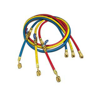 Yellow Jacket 25986 Plus II Charging Hose Set, 1/4 Inch, 45 Deg Female, Set