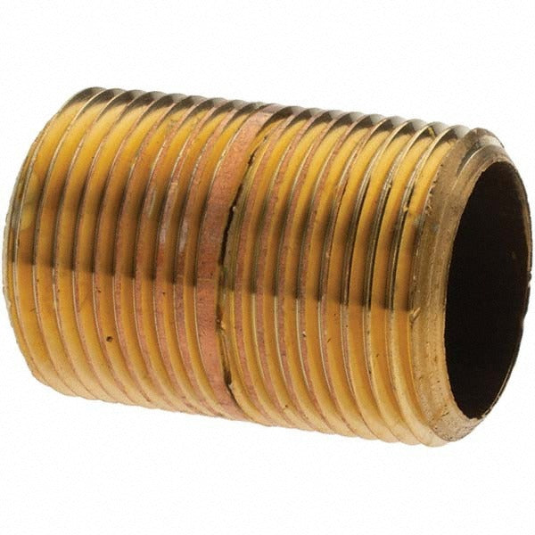 ANDERSON METALS Anderson Metals 11153 Brass Pipe Nipple 1-1/2 in Npt