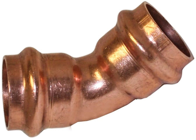 Apollo Valves 10075092 1-1/2-Inch C x C Copper 45-Degree Elbow