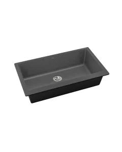 Elkay ELXRUP3620CH0 Quartz Luxe 35-7/8 x 19 x 9 Single Bowl Undermount Kitchen Sink With Perfect Drain