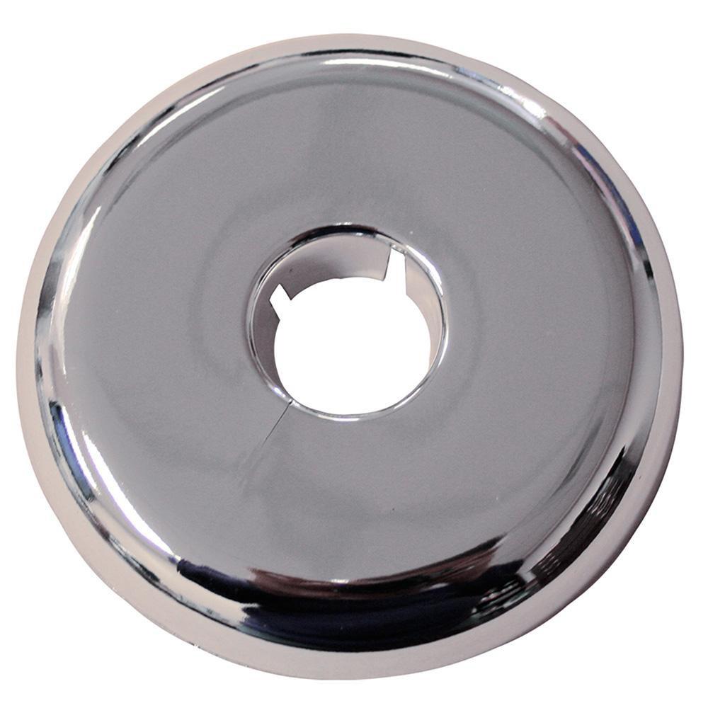 Jones Stephens F06150 1-1/2 IPS Plastic Hinged Escutcheon in Chrome