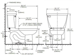 American Standard 4142.016.020 Toilet Tank 1.6 GPF (9 x 20-1/2) Replacement MPN