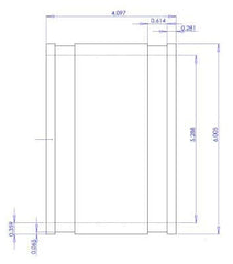 Fernco 1001-44 4 x 4 Flexible Coupling Clay to Clay