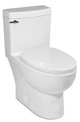 ICERA 6325.110.01 16-1/2 H, 10 Rough-In, 1.28 GPF, White, Vitreous China, Floor Mount, Compact Elongated, Toilet Bowl with Seat