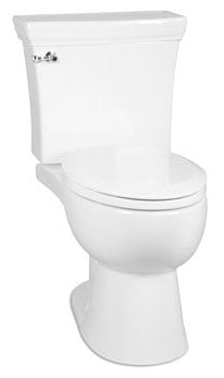 ICERA C-2260.01 16-1/2 H, 12 Rough-In, 1.28 GPF, White, Vitreous China, Floor Mount, Compact Elongated, Toilet Bowl with Seat