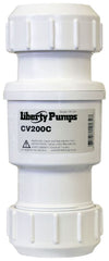 Liberty Pumps CV200C 2 Compression x Compression 125 PSI Heavy Duty PVC Check Valve