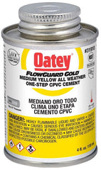 Oatey 31910 4 Oz, Can, Lead-Free, CPVC FlowGuard Gold Solvent Cement