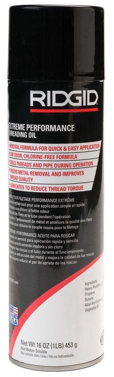 Ridgid 22088 Thread Cutting Oil 0.1 Gallon Aerosol Can