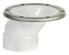 Sioux Chief 889-POM Full Flush 3 in. Hub/4 in. Inside PVC Flush-to-Floor Offset Closet Flange