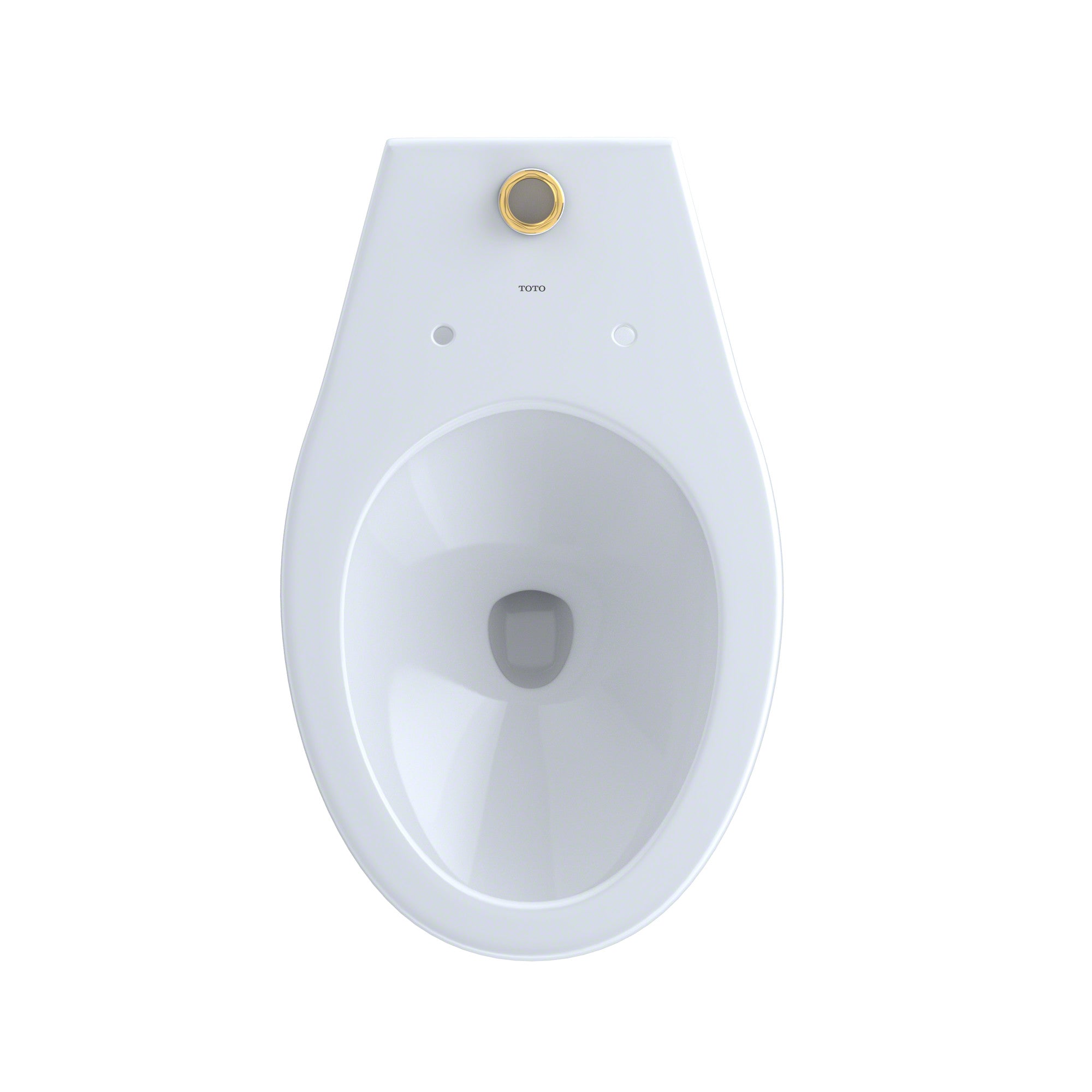 Toto CT705UN#01 TOTO Elongated Floor-Mounted Flushometer Toilet Bowl with Top Spud Cotton White