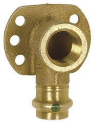 Viega 79190 ProPress 1/2 x 1/2, Press x FPT, 200 PSI, Lead-Free, Bronze, 90D, Drop Ear, Elbow