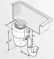 InSinkErator 77610 1-1/2 Hose Clamp Anti-Vibration 7/8 HP Continuous Feed