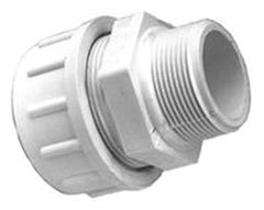 NDS 730-07 3/4 x 3/4, MPT x Flo-Lock, 200 PSI, SDR 9, Lead-Free, White PVC, Male Adapter