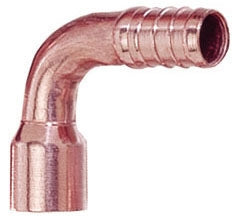 Sioux Chief 632X222 1/2 x 1/2, PEX x FTG, Lead-Free, Solid Copper, 1-Piece, Elbow Adapter