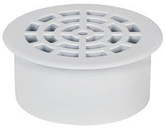 Sioux Chief 845-2PPK 2 PVC Inside Pipe Drain with 2-3/8 Round White PVC Strainer