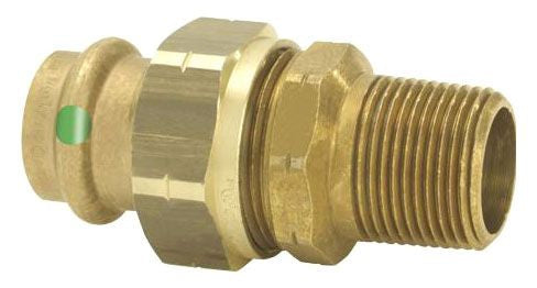 Viega 79735 ProPress x MPT Lead-Free Bronze Ground Joint End Union