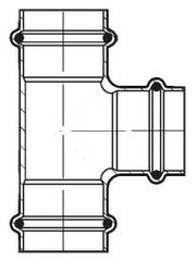 Viega 22238 ProPress, Press Tee, 1-1/4 Inch x 1 Inch x 1/2 Inch, Press x Press x Press