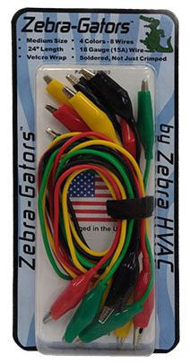 Zebra Instruments ZG003 Alligator Clip Jumper Wire Set 15 Amp 24 Inch Replacement MPN