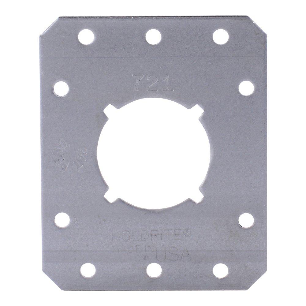 HoldRite 721 PEXRite 2-3/4 x 3/8 - 1 x 3-3/8 x 7 in. 25 lb. Steel Single Hole Bracket