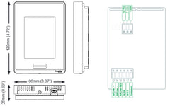 Schneider Electric SER8350A5B11P SE8000 Series Line-Voltage Fan Coil Room Controller