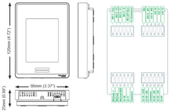 Schneider Electric SE8650U5B00P SE8000 Series Roof Top Unit Heat Pump Indoor Air Quality Controller BACnet MS/TP