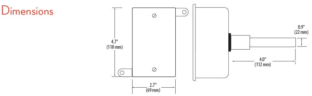 Veris Industries TOAM10 Temperature Sensor Outdoor Transmitter 4-20mA Output Replacement MPN