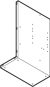 Schneider Electric AM-671 Damper Actuator Accessory Mounting L Bracket 12 gauge galvanized steel