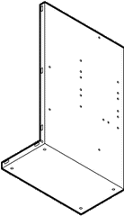 Schneider Electric AM-671 Damper Actuator Accessory Mounting L Bracket 12 gauge galvanized steel