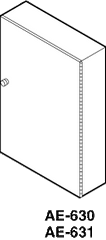Schneider Electric AE-630 AE-600 Series Control Cabinet 16 in x 24 in x 7 in Replacement MPN