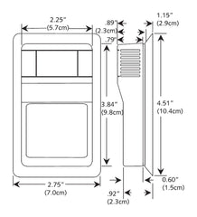 Schneider Electric ETR103-RJ4 Room Temperature Sensor 1.8K Ohm Thermistor RJ11 Communication Jack