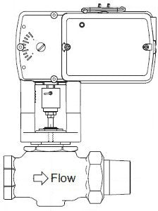 Schneider Electric VA-7211-804-4-07 SmartX Globe Valve Assembly 1 in 2-Way MA51-7103-100