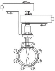 Schneider Electric VAFS-6210-556D-L-13 Valve Actuator Assembly 3 in Butterfly Valve