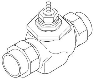 Schneider Electric VB-7214-0-4-04 Venta Globe Valve 1/2 in 2-way Straightway Sweat