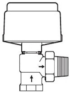 Schneider Electric VK-7211-201-3-04 Valve Assembly 1/2 In 2 Way Globe NPT