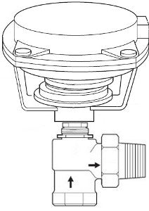 Schneider Electric VK-7211-301-3-08 Valve Actuator Assembly 1 in