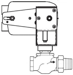 Schneider Electric VS-7211-536-4-08 SmartX Globe Valve Assembly 1 In 2 Way MS40-7043 Spring Return Proportional Actuator