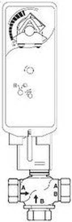 Schneider Electric VS-7313-546-4-10 Valve Actuator Assembly 3-Way Mixing