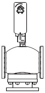 Schneider Electric VS-8303-576-5-14 Valve Actuator Assembly 4 in 3-Way Mixing/Diverting