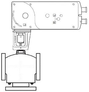 Schneider Electric VS-9313-596-5-12 Valve Actuator Assembly 3-Way Mixing